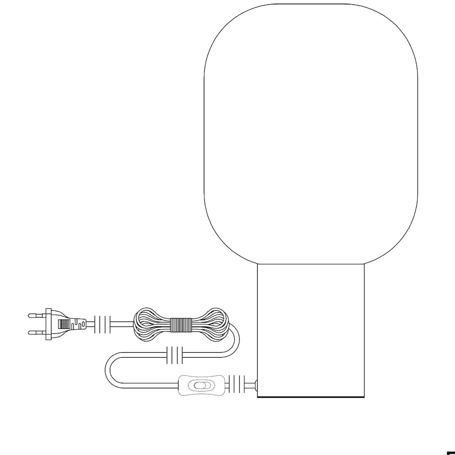 Nocna lampa sypialniana Brooklyn 107482 nowoczesna biała czarna