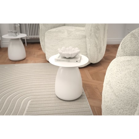 Stolik drewniany różne kolory Baobab 34, kolor biały ral