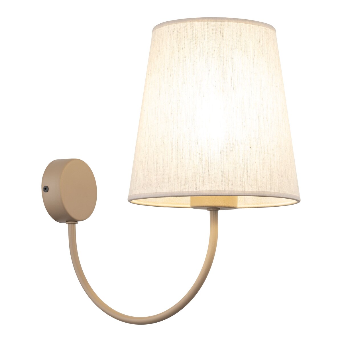 Kinkiet TK Lighting CANDI SABIA 11071 beżowy E27 – elegancka lampa ścienna do salonu, sypialni i korytarza