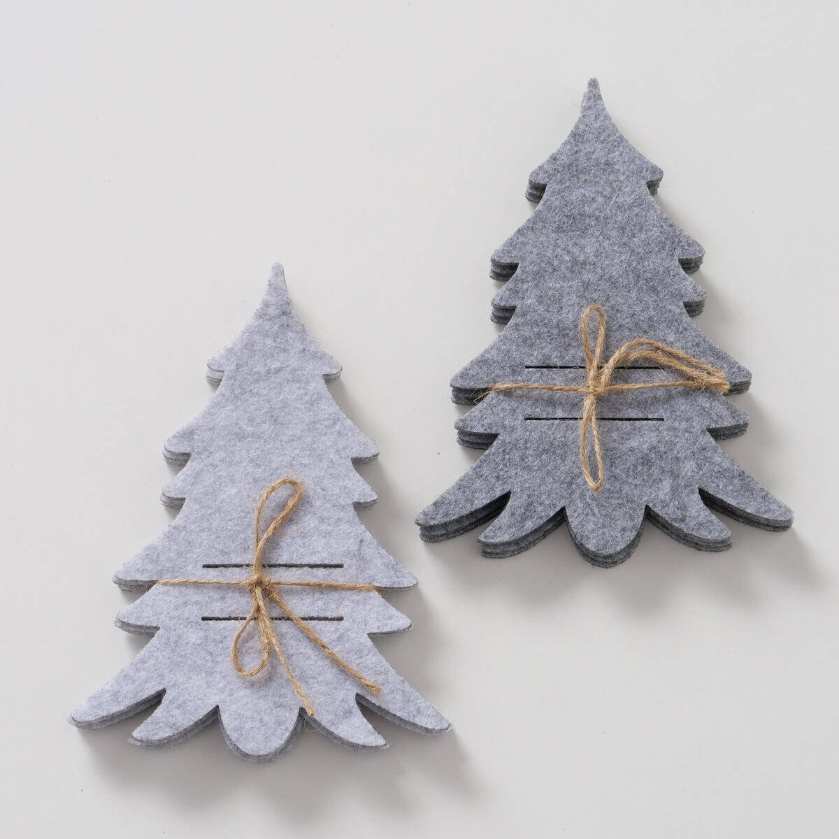 Filcowa kieszonka na sztućce FILZY w kształcie choinki