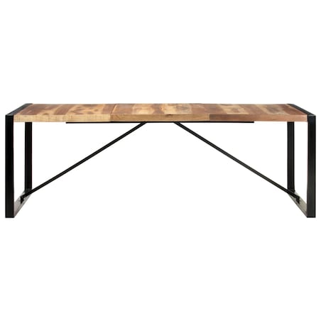 vidaXL Stół jadalniany, 220x100x75 cm, lite drewno