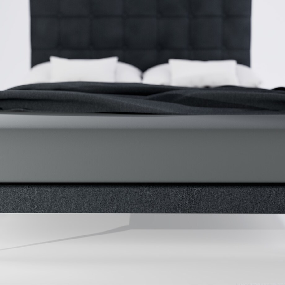 Prześcieradło grafitowe 140x200 PAN MATERAC elastyczne bawełniane z gumką