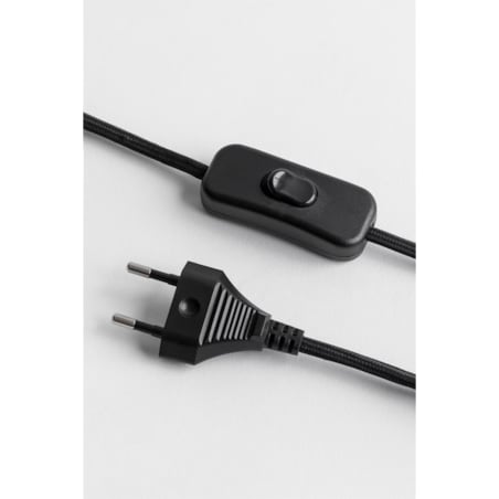 Lampa stołowa ceramiczna, czarna, Finley, 36x26 cm