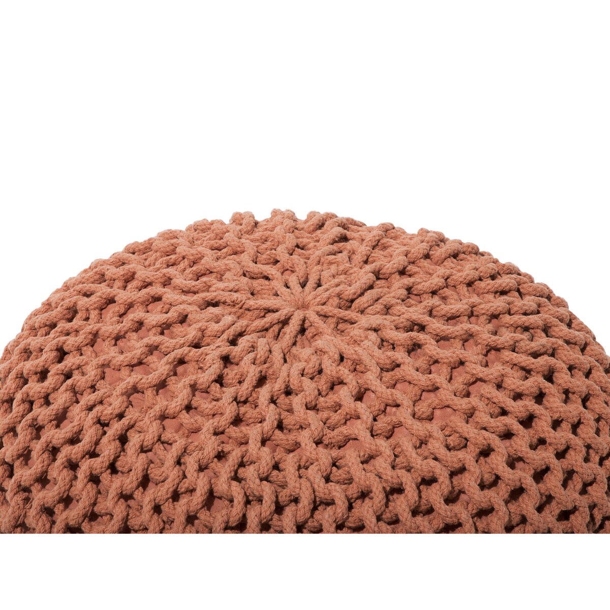 Puf 50 x 35 cm brązowy CONRAD