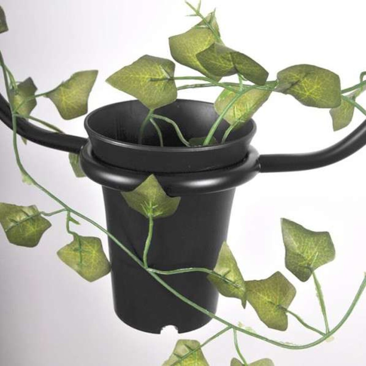 Wisząca lampa dekoracyjna 313874 Polux geometryczna OPRAWA ramka ZWIS metalowa doniczka czarna