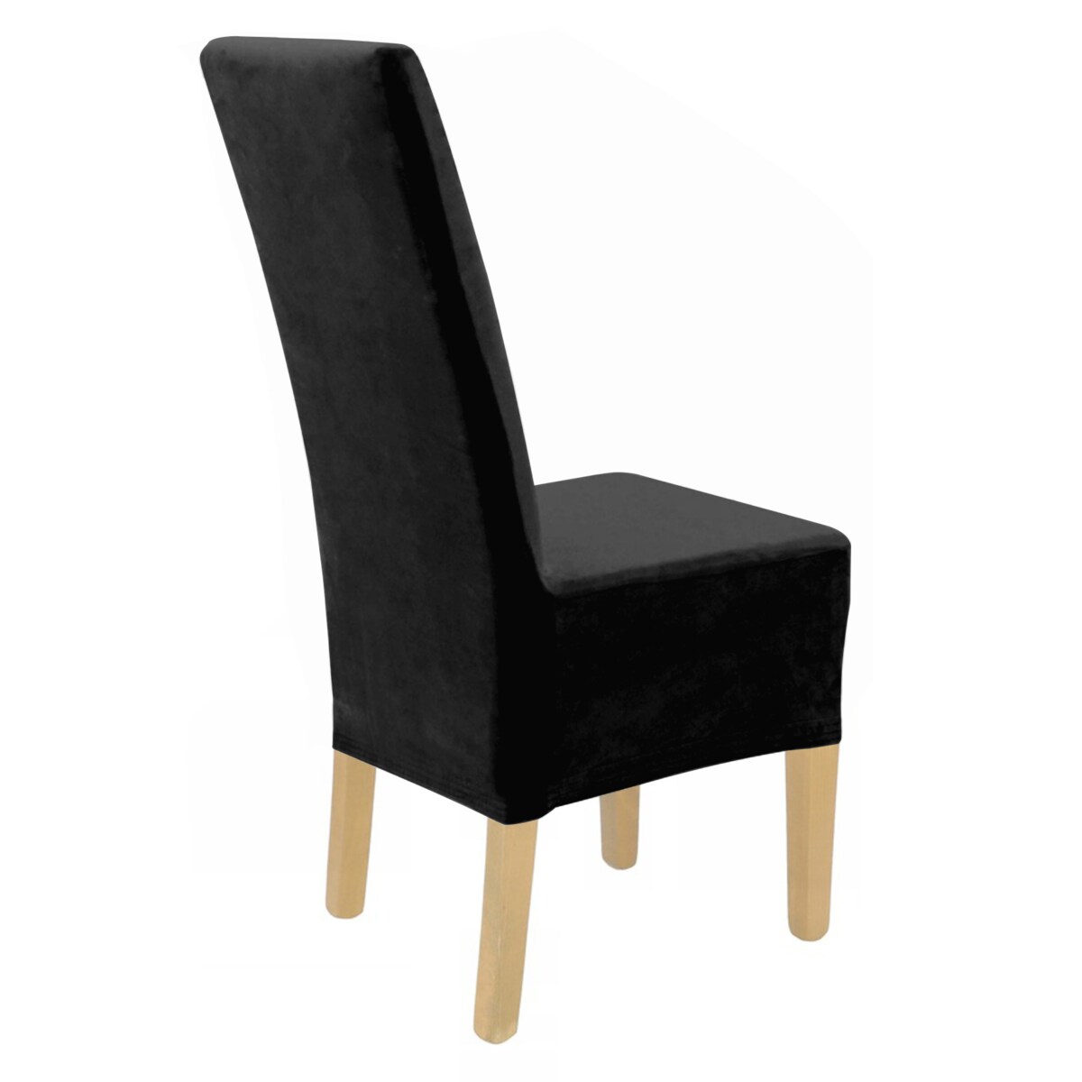 POKROWIEC NA KRZESŁO XXL CZARNY WELUR ELASTYCZNY [21RC]