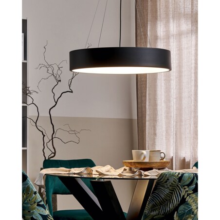 Lampa wisząca LED metalowa czarna BALILI