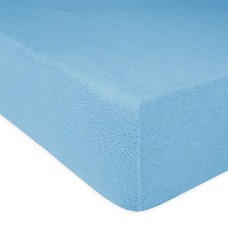 Prześcieradło frotte z gumką 120x200 kolor niebieski