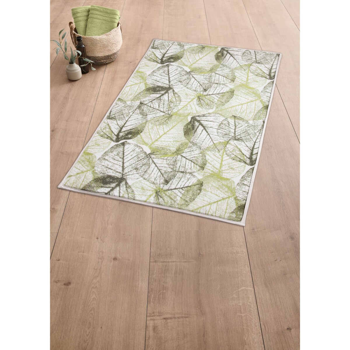 Kleine Wolke Selva Supermiękki Dywanik łazienkowy Zielony 70x120 cm