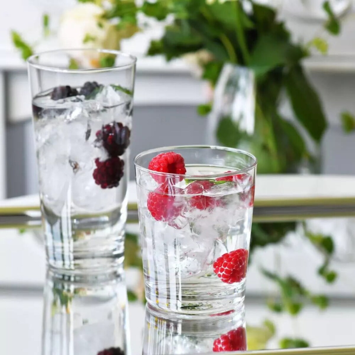 Niskie szklanki do napojów wody KROSNO Pure 250 ml wody napojów dla dzieci