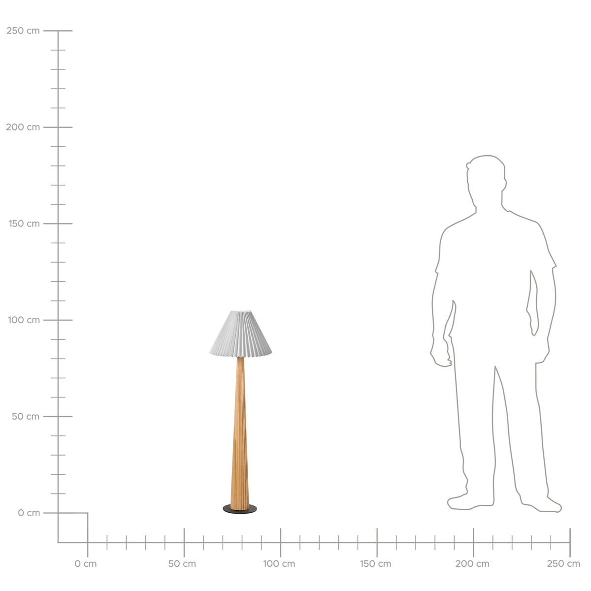 Lampa podłogowa ALIGIDE Drewno Naturalny