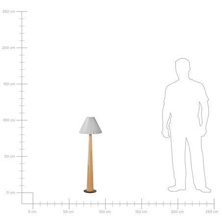 Lampa podłogowa ALIGIDE Drewno Naturalny
