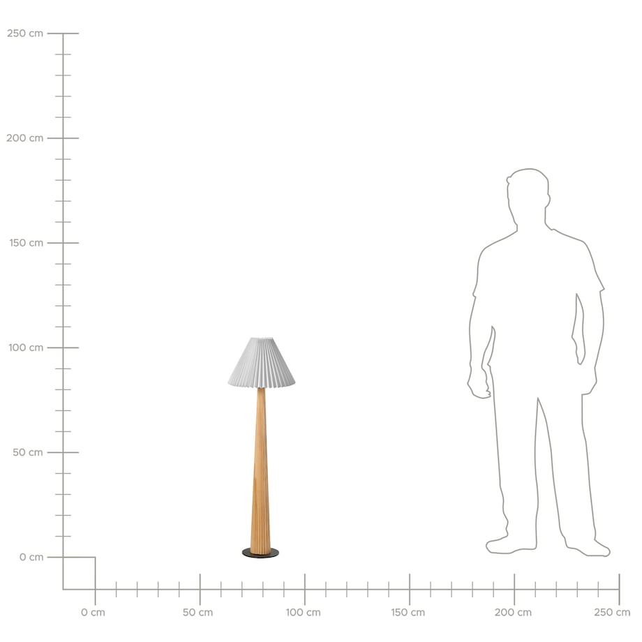 Lampa podłogowa ALIGIDE Drewno Naturalny