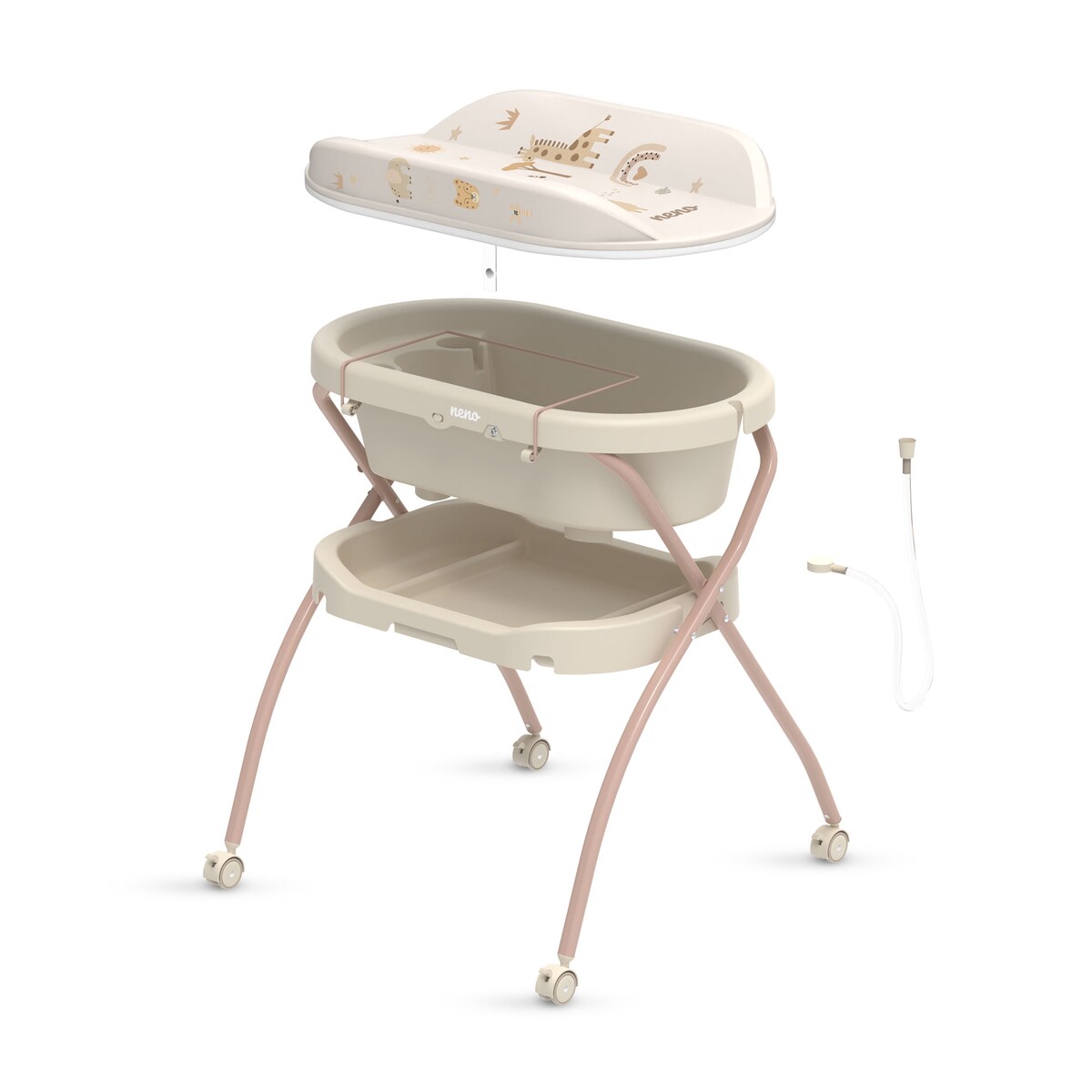 Neno Breza - wanienka ze stelażem i przewijakiem dla dzieci