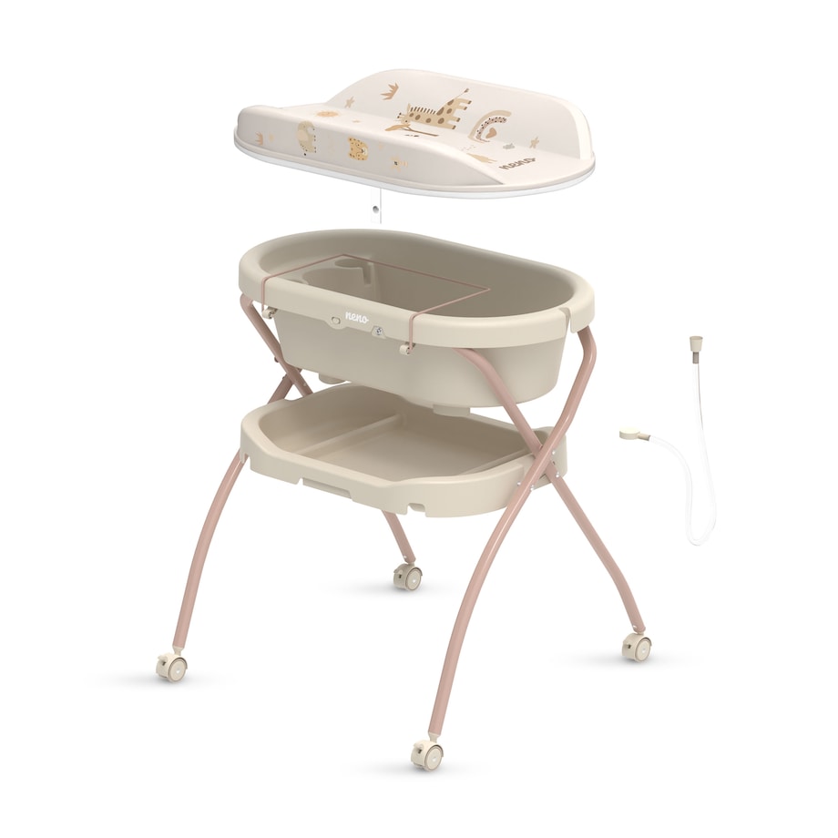 Neno Breza - wanienka ze stelażem i przewijakiem dla dzieci