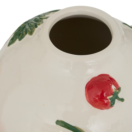 Wazon ceramiczny z gałązkami pomidorów 25,5x20,6x19,8 cm POMODORI