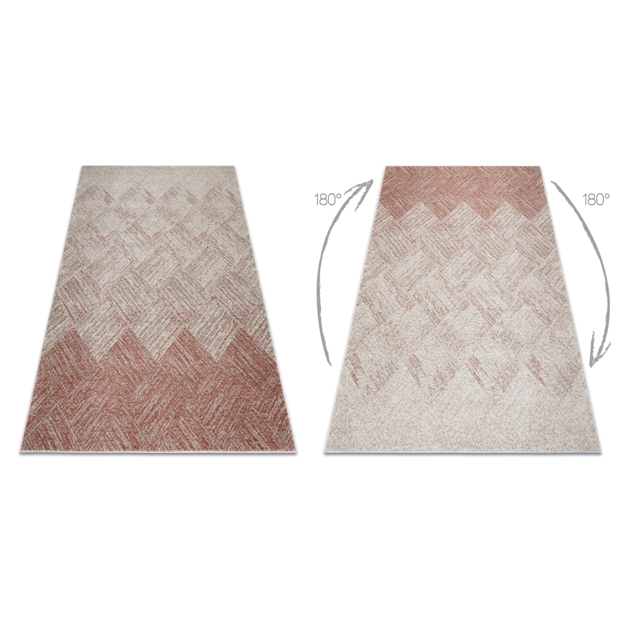 Dywan FUSION 9775 krem / terakota - 140x190 cm