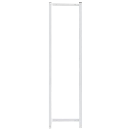 vidaXL Stojak na ręcznik, biały, 25x20x95 cm, stalowy