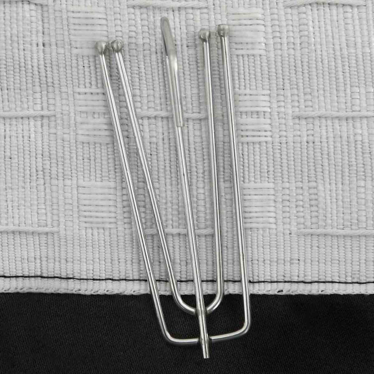 vidaXL Zasłony stylizowane na lniane, 2 szt., czarne, 140x175 cm