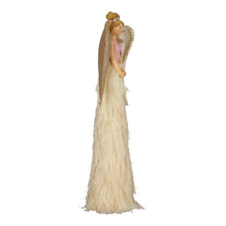 Dekoracyjna FIGURKA ANIOŁKA świecąca LED 54cm