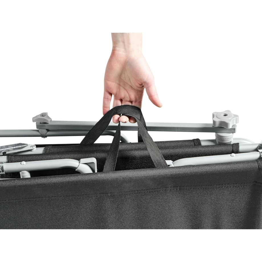 Leżak ogrodowy FOLIGNO Metal Czarny