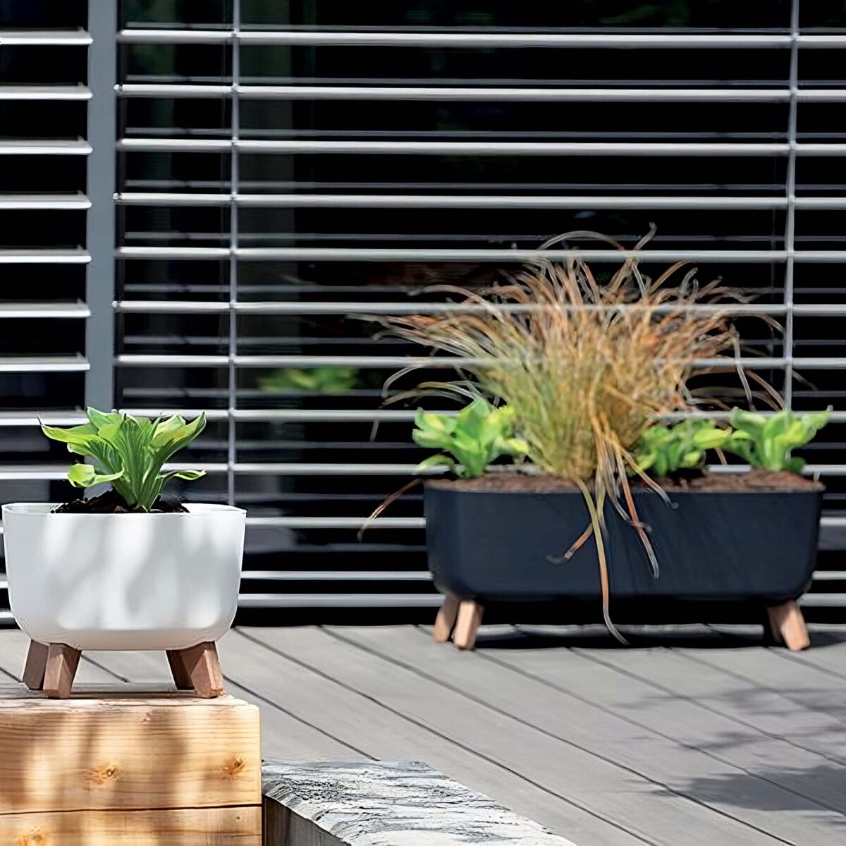 Doniczka Donica Ogrodowa Na Nóżkach Korytko 39Cm