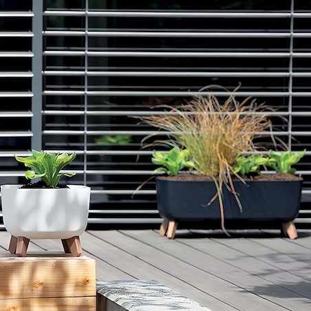 Doniczka Donica Ogrodowa Na Nóżkach Korytko 39Cm