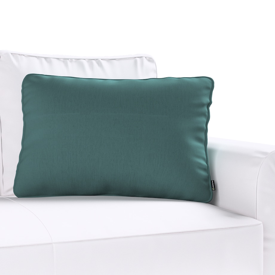 Poszewka Gabi na poduszkę prostokątna 60x40 zgaszona szmaragdowa zieleń
