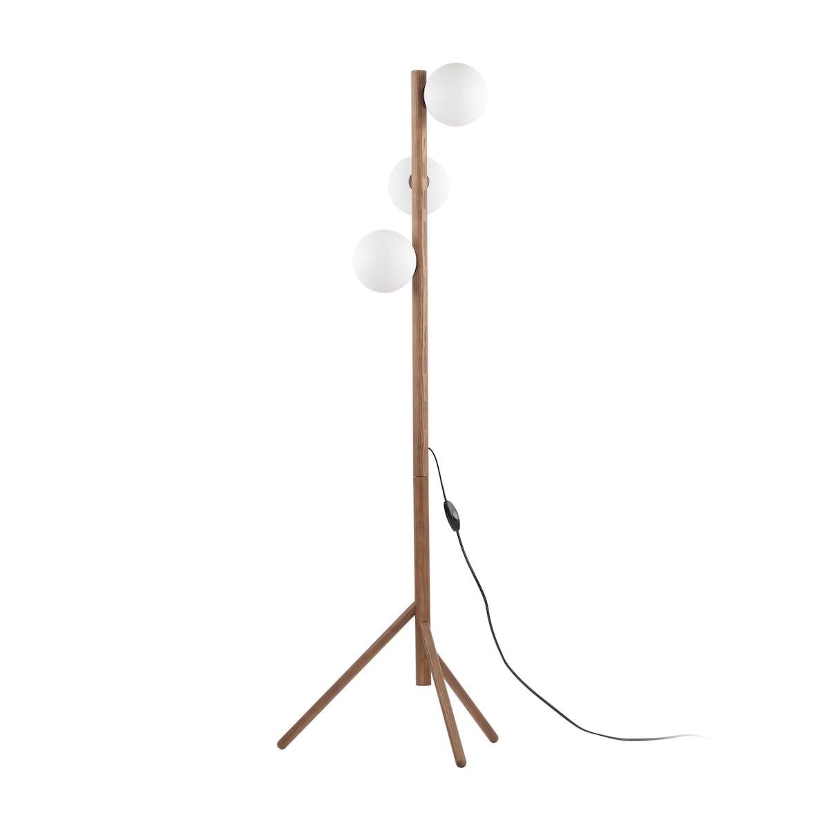 Lampa podłogowa TK Lighting ESTERA WOOD ORZECH 16045 150 cm 3xG9 drewniana nowoczesna do salonu