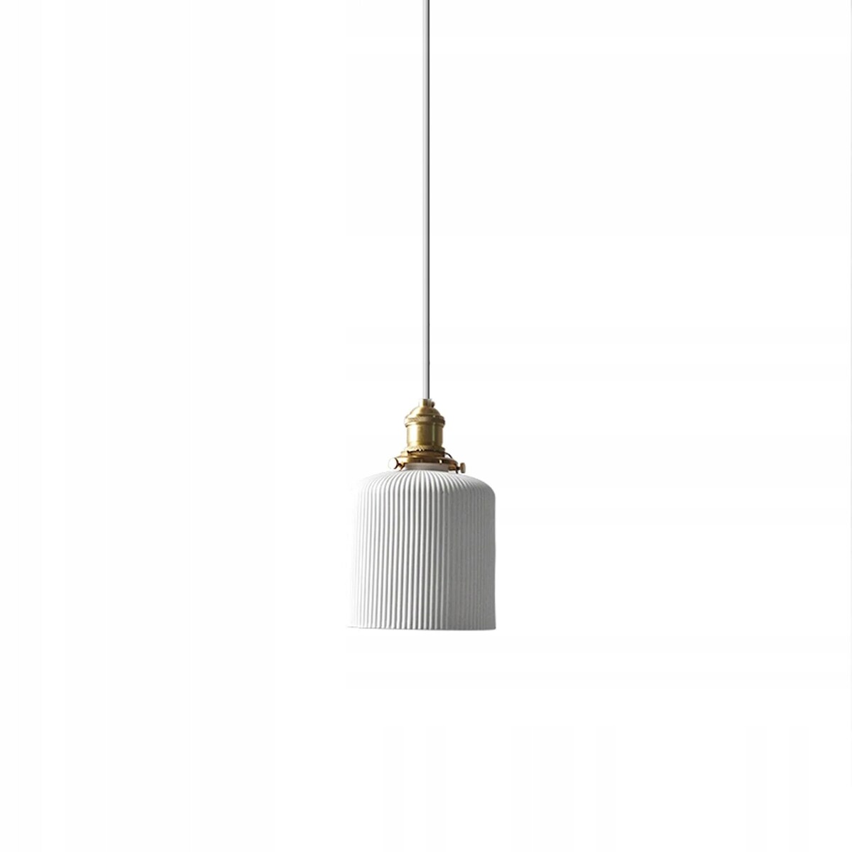 Lampa Sufitowa Wisząca Ceramiczna Biała White