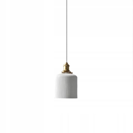 Lampa Sufitowa Wisząca Ceramiczna Biała White