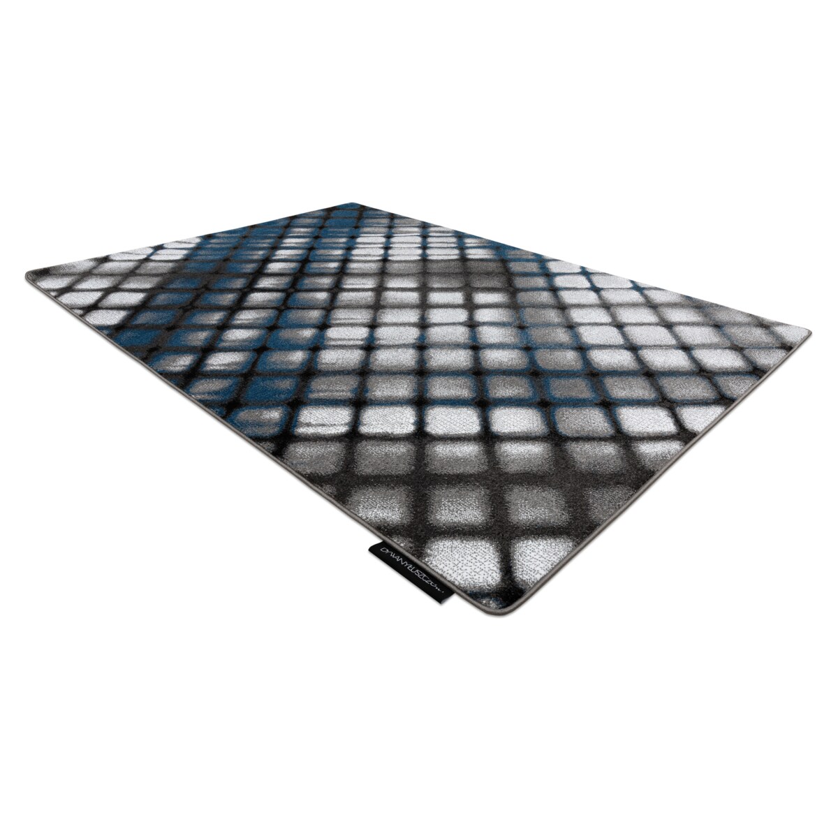 Dywan INTERO REFLEX 3D Kratka niebieski 80x150 cm