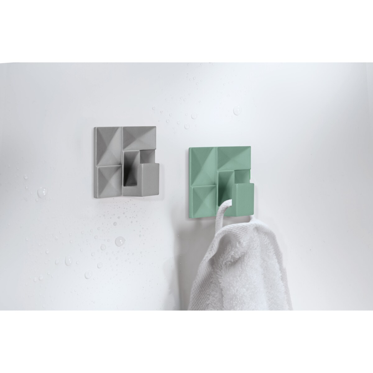 Kleine Wolke Brinkle Hooks Wieszak ścienny zielony maledivia samoprzylepny 5x5 cm