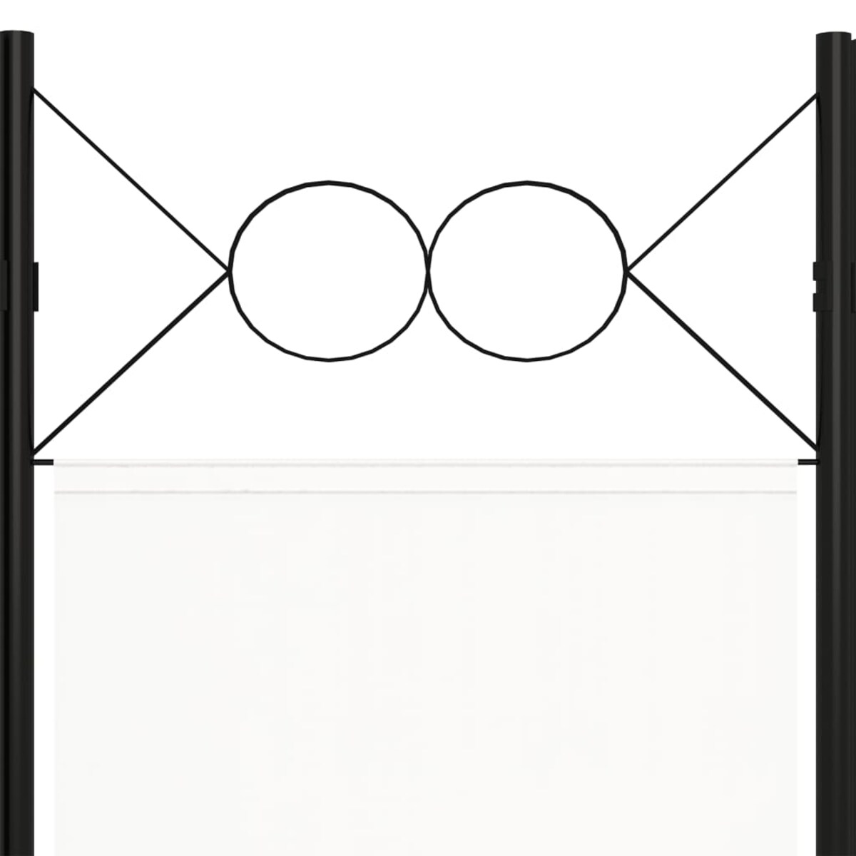 vidaXL Parawan 3-panelowy, biały, 120 x 180 cm