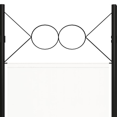 vidaXL Parawan 3-panelowy, biały, 120 x 180 cm