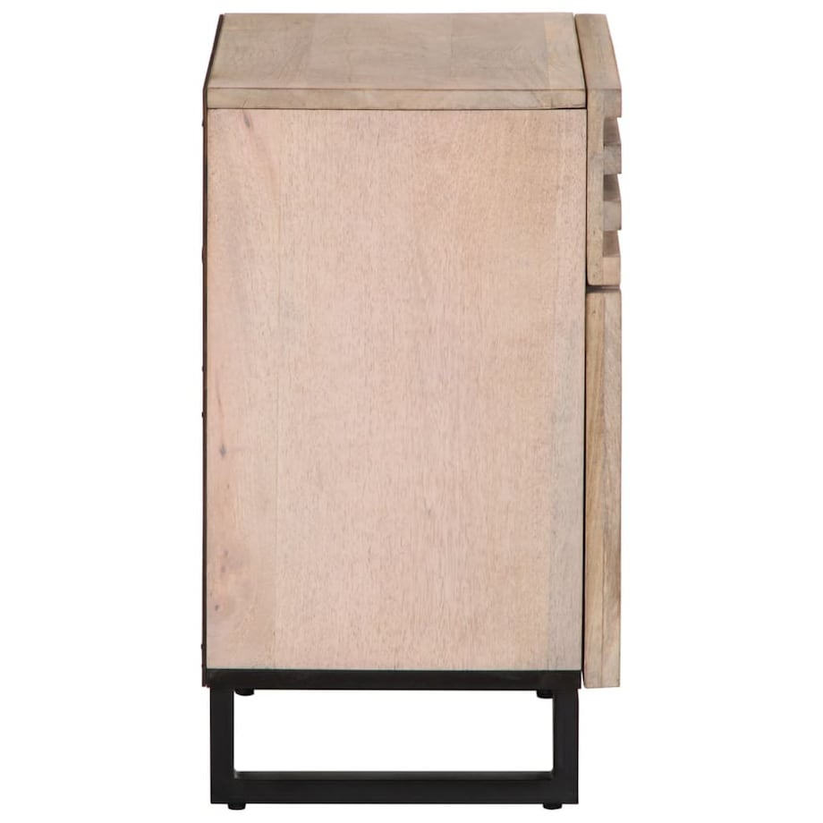 vidaXL Szafka nocna, biała, 50x34x60 cm, lite drewno mango