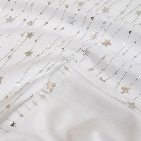 Obrus świąteczny, aksamitny, biały 140x360 cm