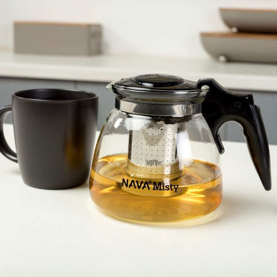 Dzbanek imbryk z sitkiem do zaparzania zaparzacz szklany do herbaty ziół