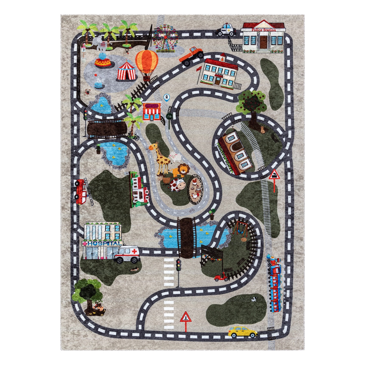 Dywan do prania JUNIOR 51803.804 Miasto, 160x220 cm