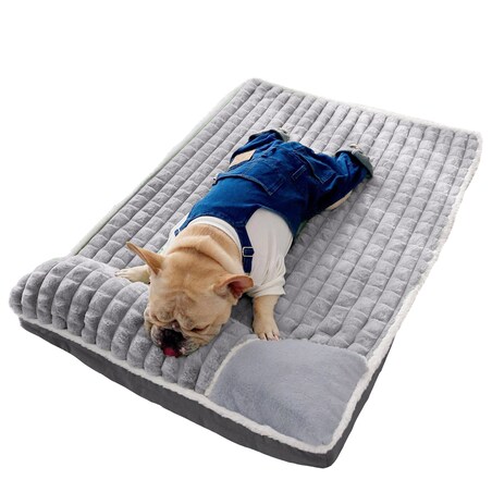 PLUSZOWE PROSTOKĄTNE LEGOWISKO kojec DLA PSA KOTA poduszka posłanie 70x50