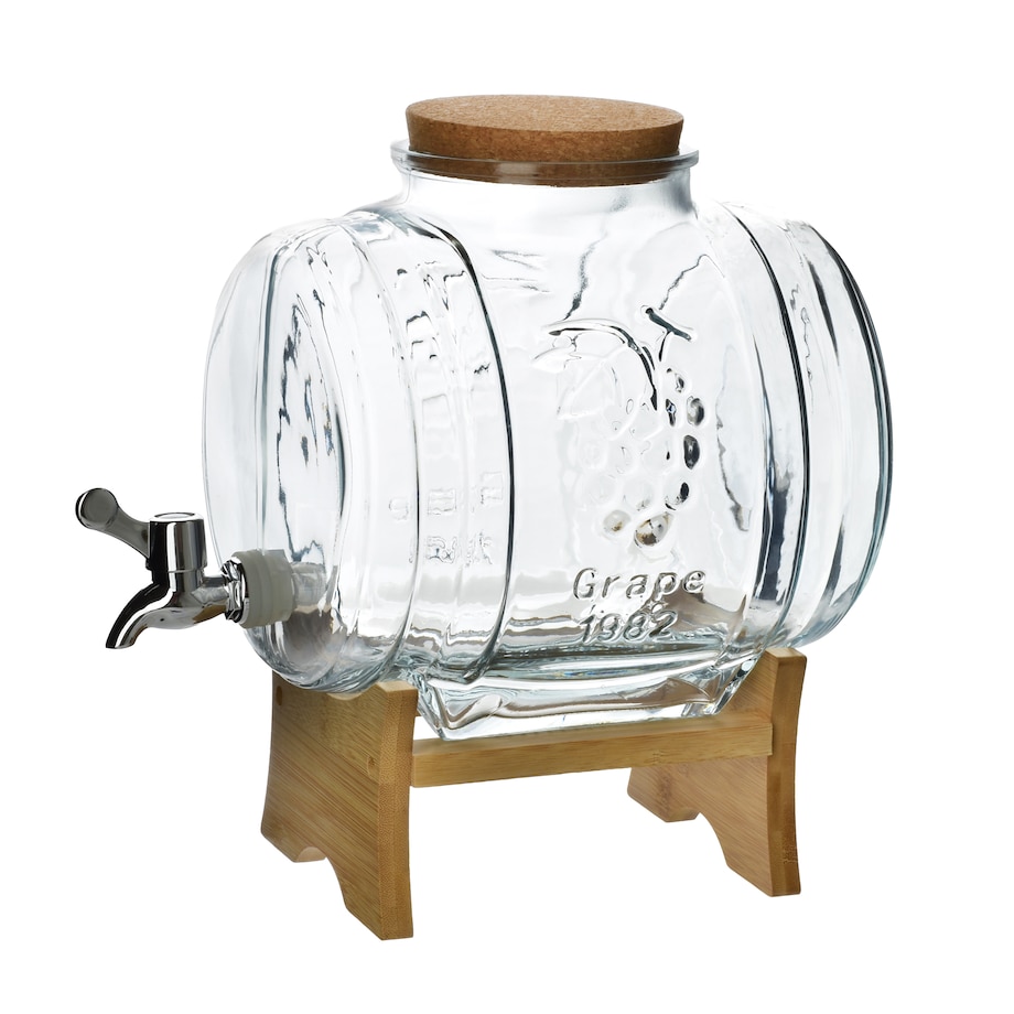 Słój z kranikiem 5 l na drewnianym stelażu MODERN KITCHEN