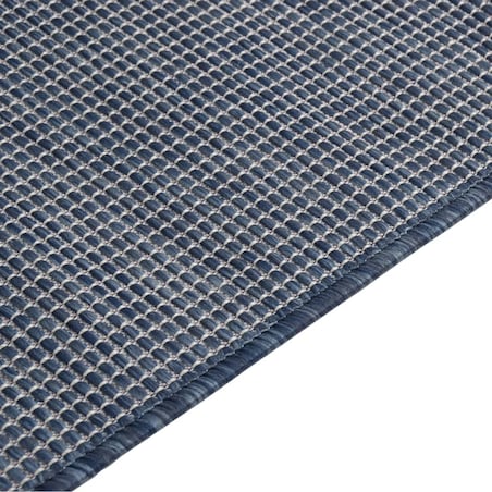 vidaXL Dywan zewnętrzny o płaskim splocie, 100x200 cm, niebieski