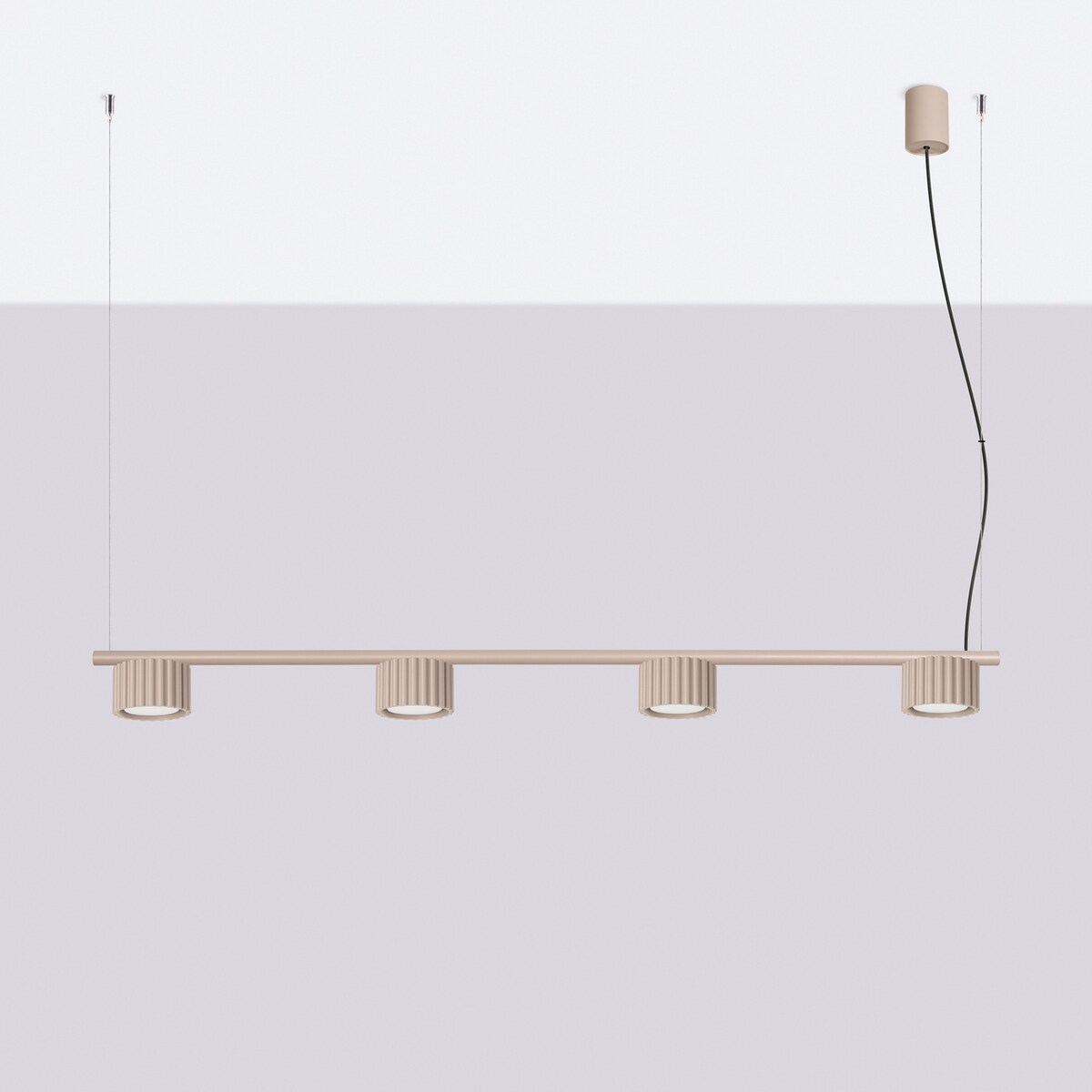Żyrandol AURA 4 taupe Gx53