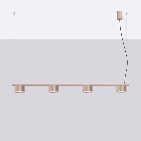 Żyrandol AURA 4 taupe Gx53