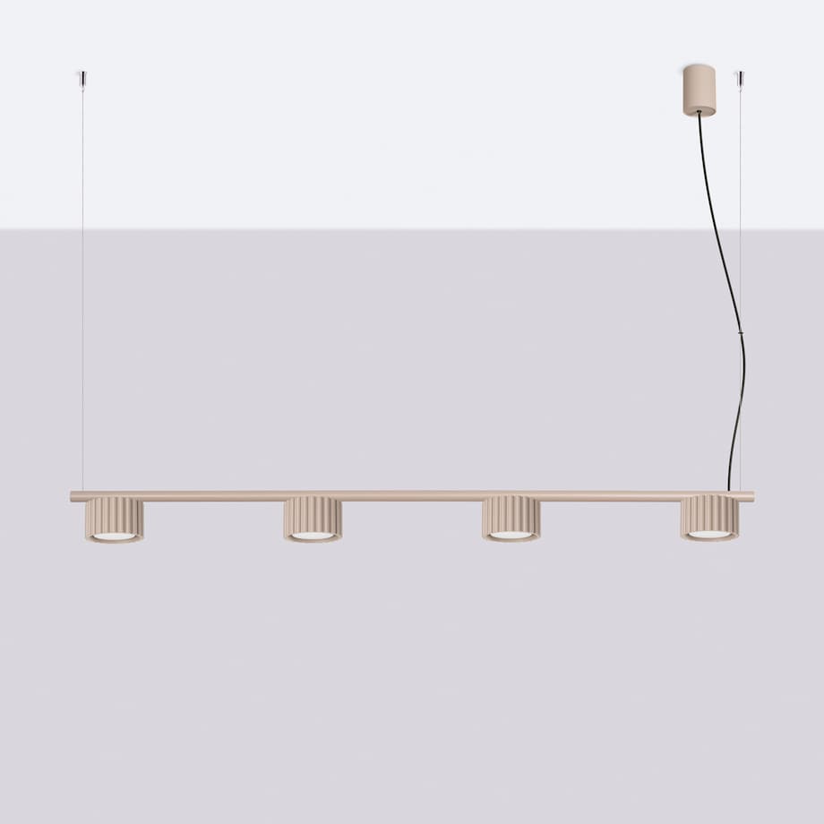 Żyrandol AURA 4 taupe Gx53