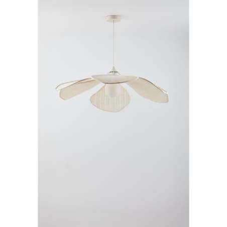 Lampa wisząca kremowa Benavid Ø75 cm