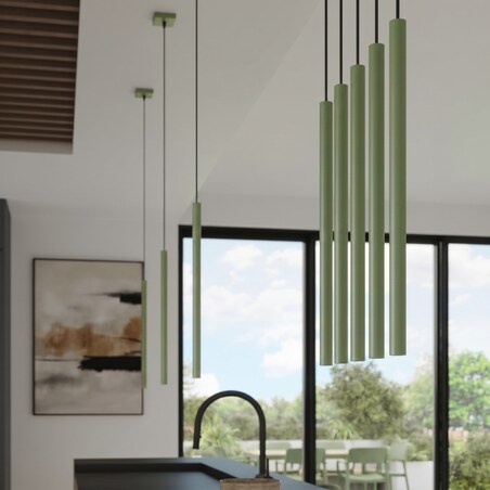 Lampa wisząca PASTELO 2 szałwiowa