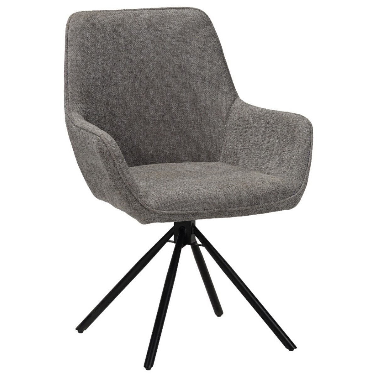 Krzesło tapicerowane nowoczesne wygodne szarepikowane do jadalni salonu