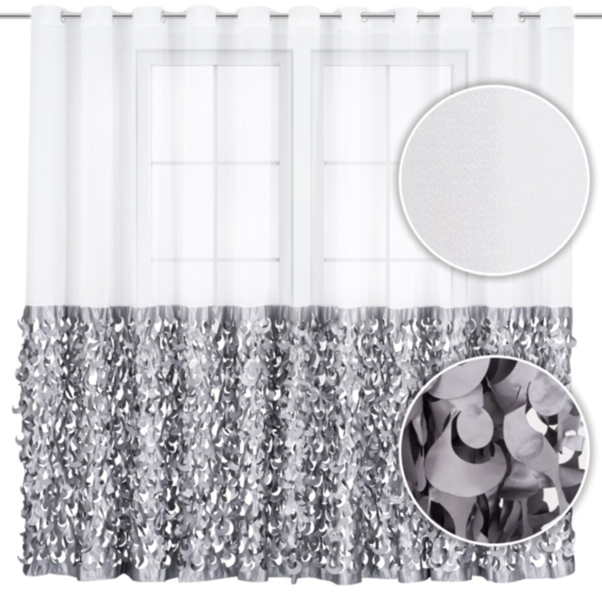 firana "luna crystal" laser 500x250 cm