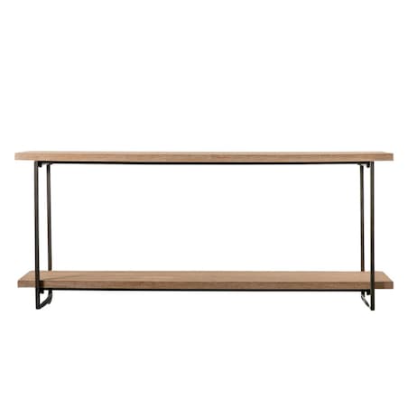 Stół wystawowy na przedpokój Brogdale 5059413692949 Brilliant półki brązowy czarny